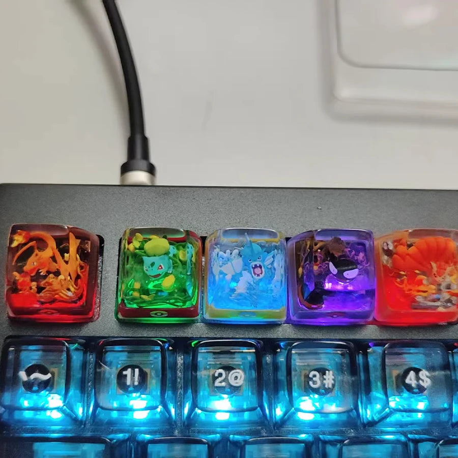 Custom Pokemon Resin Keycaps