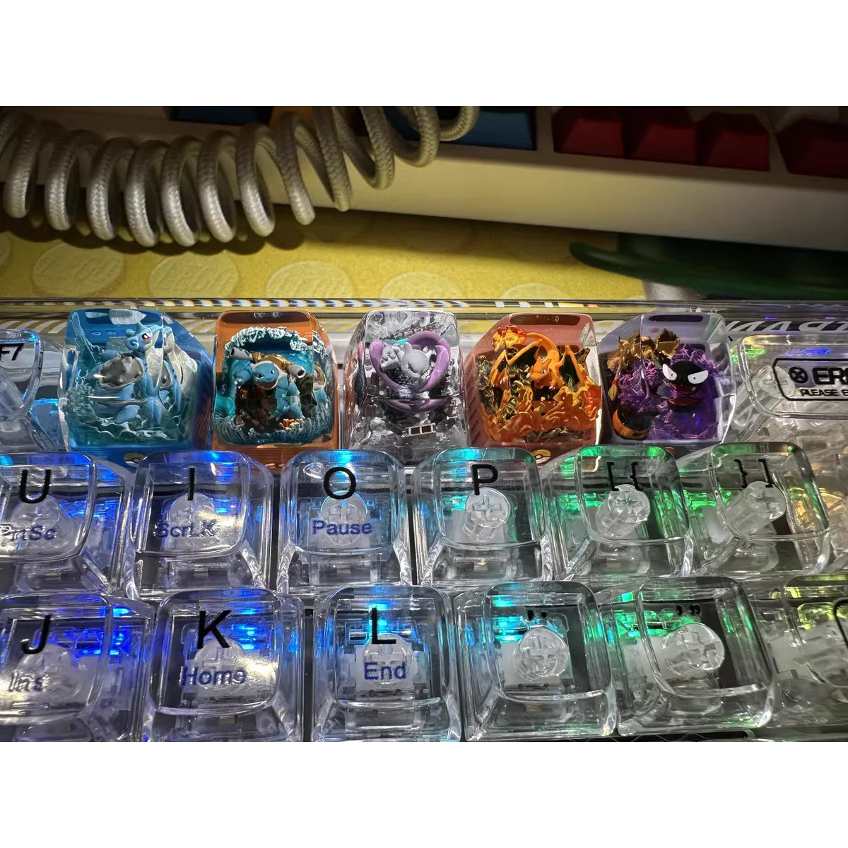 Custom Pokemon Resin Keycaps