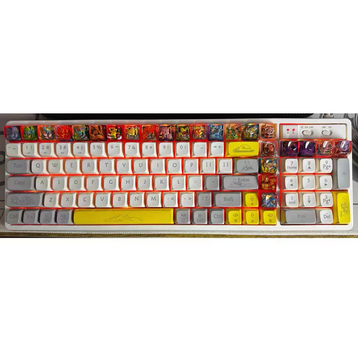Custom Pokemon Resin Keycaps