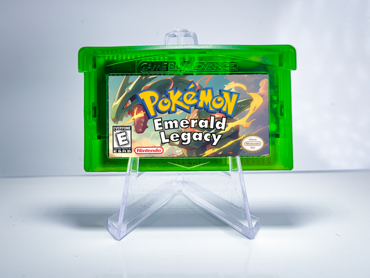 Pokemon Emerald Legacy GBA ROM Hack Cartridge (RTC Option)