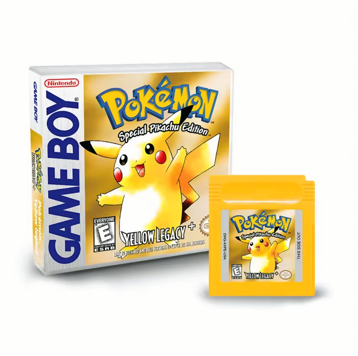 Pokemon Yellow Legacy Plus GBC ROM Hack With RTC & Case