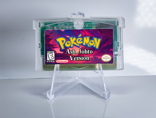 Pokemon Ash Johto GBA ROM Hack Cartridge (RTC Option)