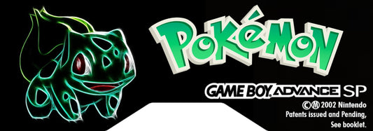 GBA SP Back Label "Pokemon Bulbasaur"