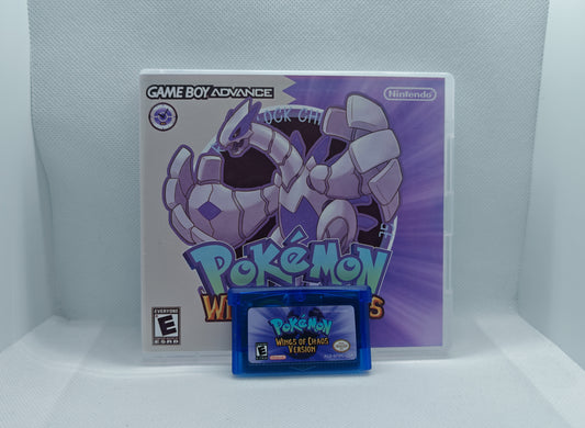Pokemon Wings Of Chaos GBA ROM Hack Cartridge With RTC