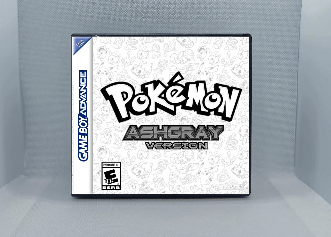 Pokemon Ash Gray GBA ROM Hack Cartridge (Case & RTC Option)