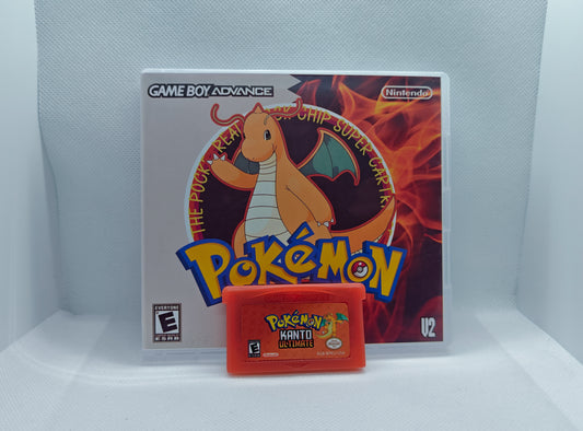 Pokemon Kanto Ultimate V2 GBA ROM Hack Cartridge With RTC And Case