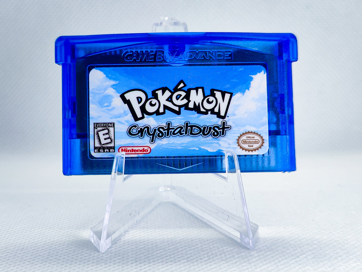 Pokemon Crystal Dust GBA ROM Hack Cartridge (RTC Option)