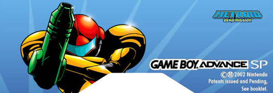 GBA SP Back Label "Metroid Zero Mission"