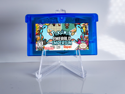 Pokemon Emerald Imperium GBA ROM Hack Cartridge (Case & RTC Option)