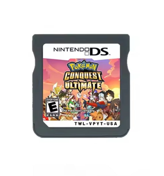 Pokemon Conquest Ultimate ROM hack with case