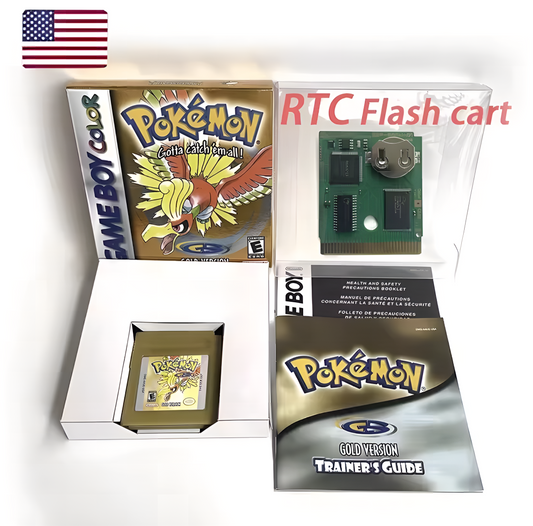 Pokemon Gold (With RTC, box and manuals)