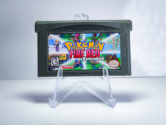 Pokemon FireRed Extended GBA ROM Hack Cartridge (Case & RTC Option)