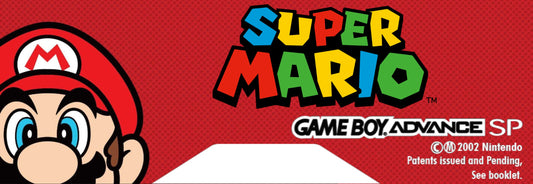 GBA SP Back Label "Super Mario"