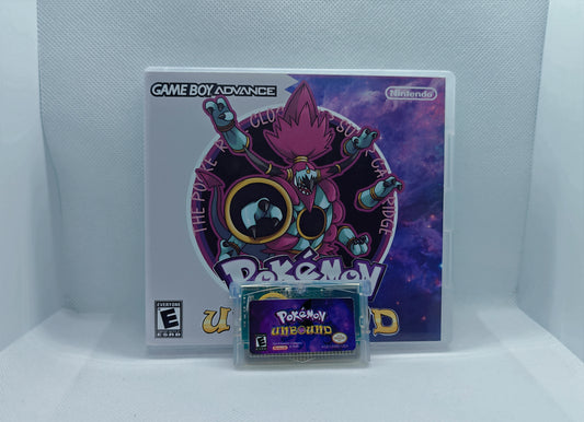 Pokemon Unbound GBA ROM Hack Cartridge With RTC And Case