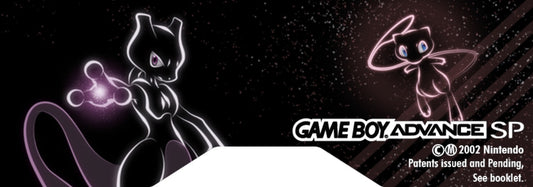 GBA SP Back Label "Pokemon Mewtwo"