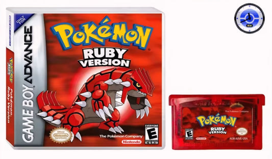 Pokemon Ruby GBA (With RTC & Case)