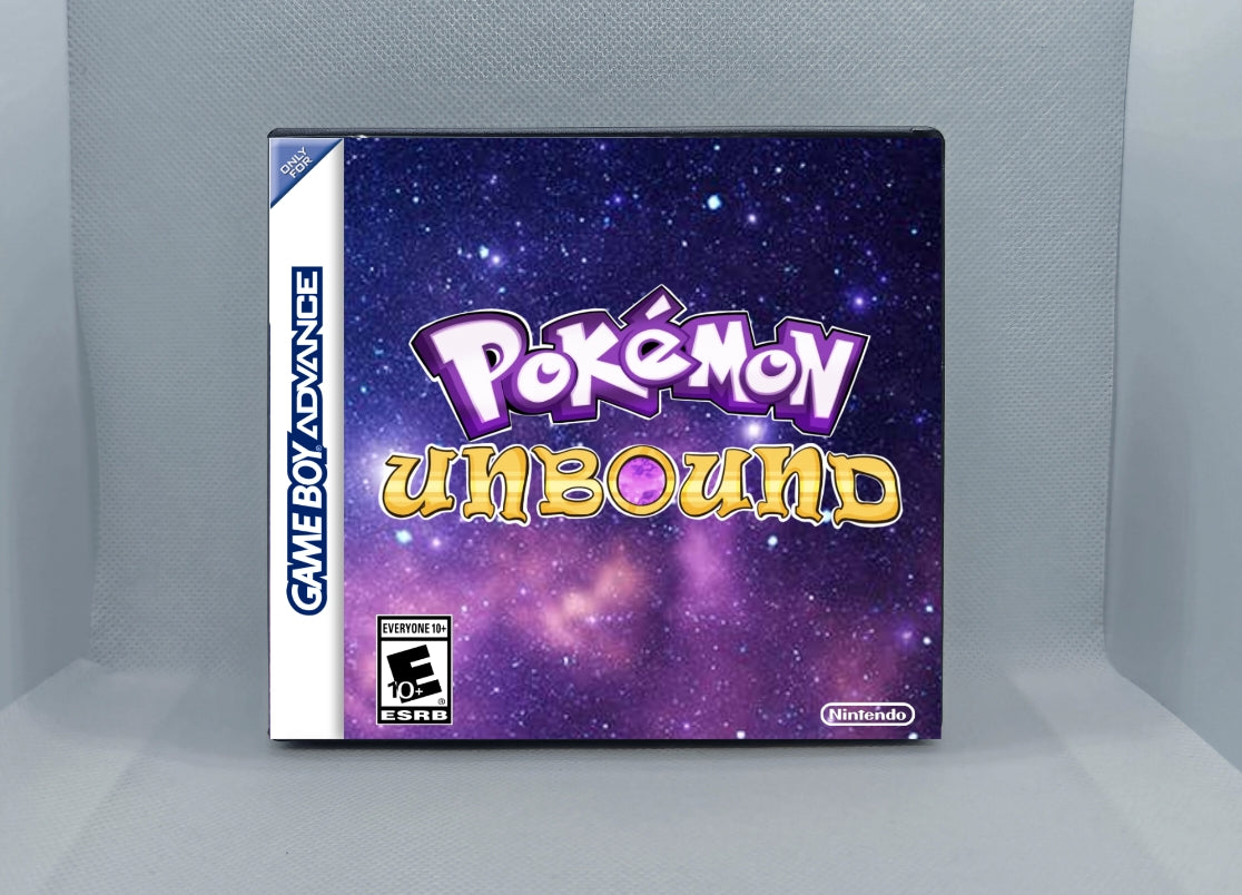 Pokemon Unbound GBA ROM Hack Cartridge (Case & RTC Option)