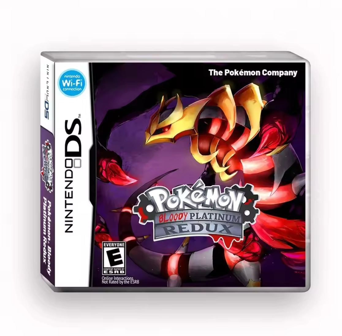 Pokemon Bloody Platinum Redux ROM hack with case