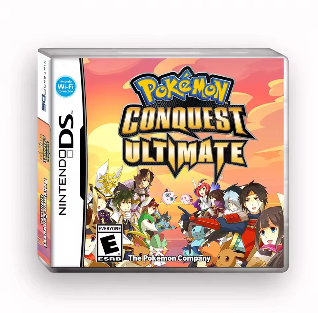 Pokemon Conquest Ultimate ROM hack with case