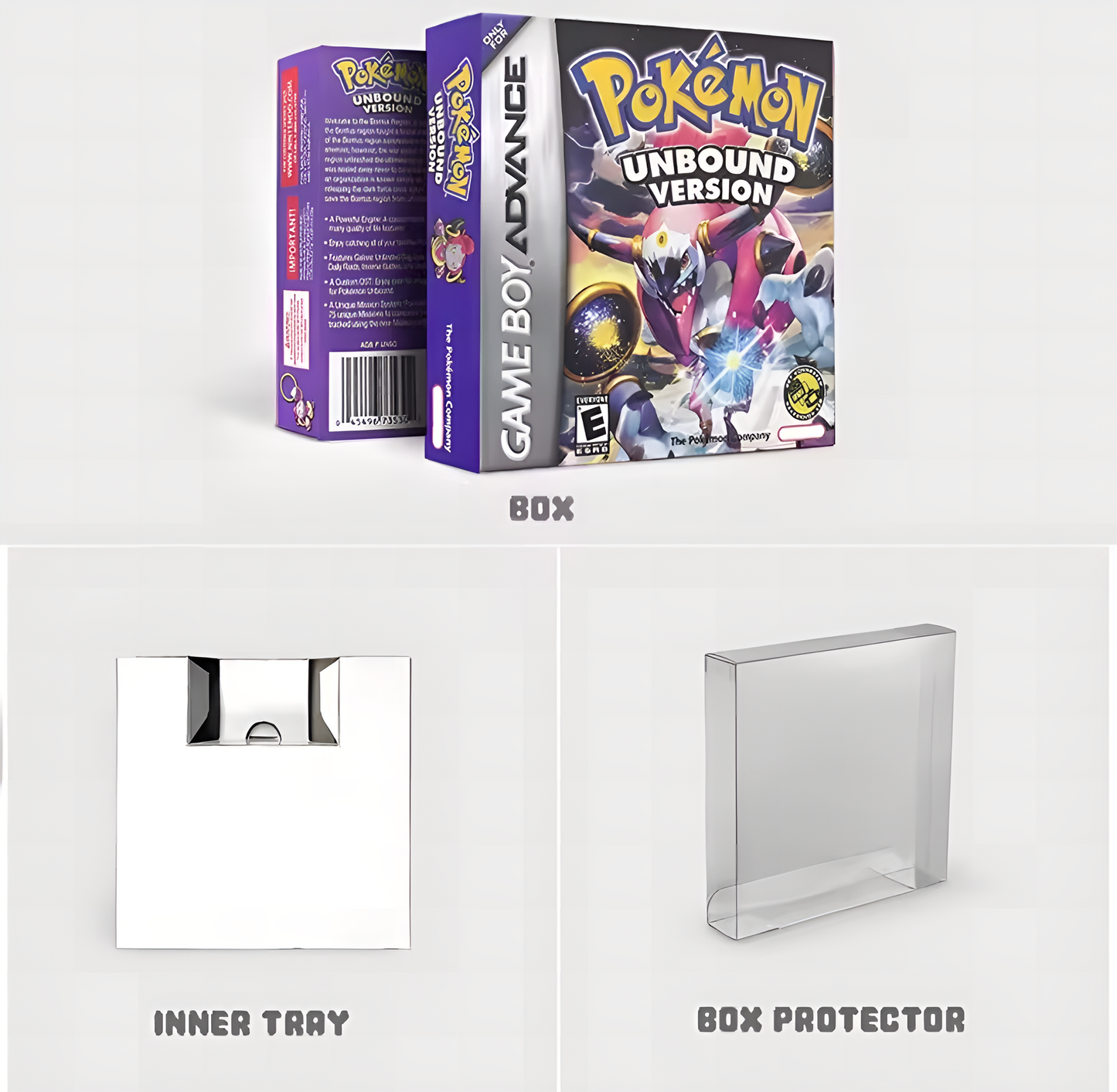 (Limited Edition) Pokemon Unbound GBA ROM Hack Cartridge With Box (RTC)