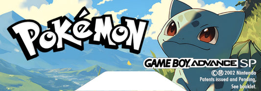 GBA SP Back Label "Pokemon Bulbasaur"