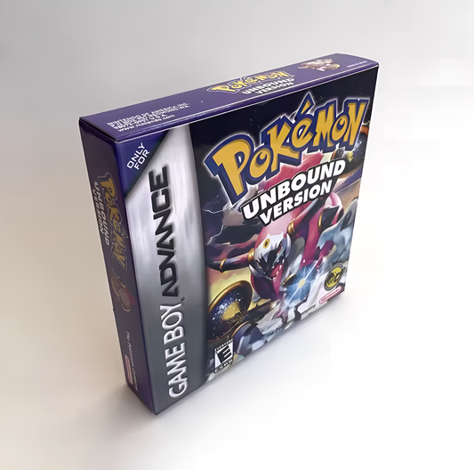 (Limited Edition) Pokemon Unbound GBA ROM Hack Cartridge With Box (RTC)