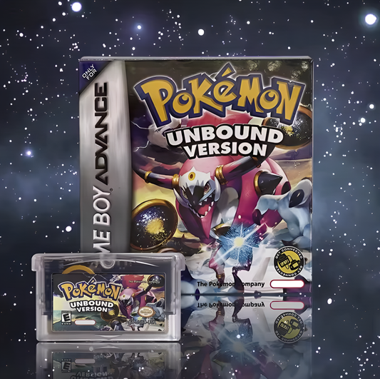 (Limited Edition) Pokemon Unbound GBA ROM Hack Cartridge With Box (RTC)