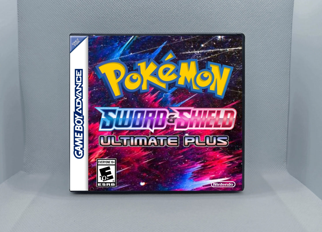 Pokemon Sword And Shield Ultimate Plus GBA ROM Hack Cartridge (Case & RTC Option)