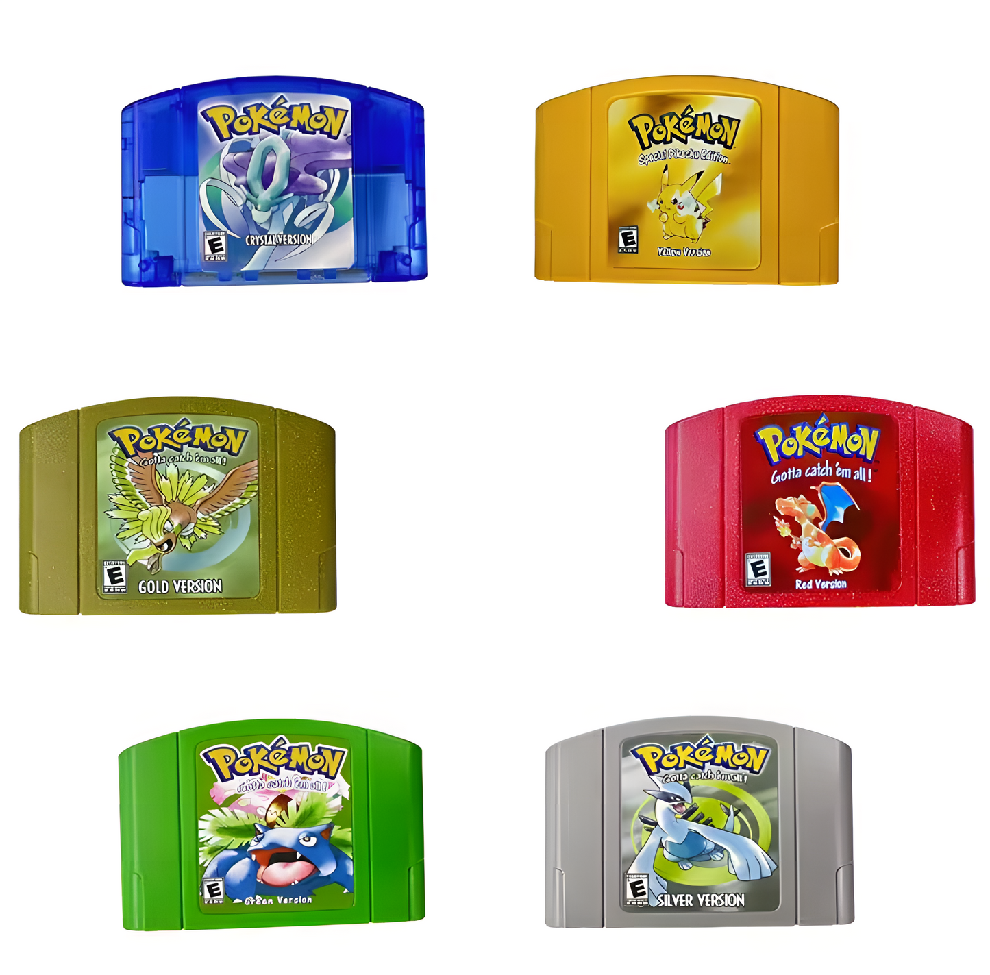 Full Pokemon N64 Cartridge Collection (NTSC)