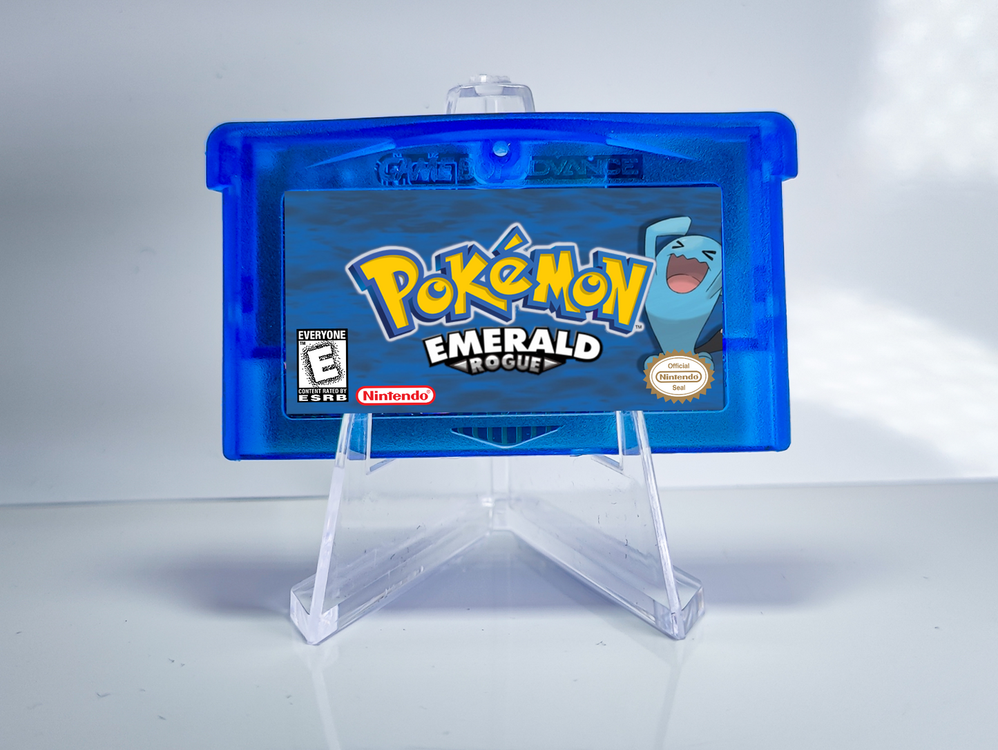 Pokemon Emerald Rogue GBA ROM Hack Cartridge (Case & RTC Option)