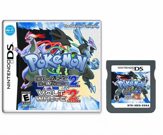 Pokemon Blaze Black 2 & Volt White 2 ROM hack with case