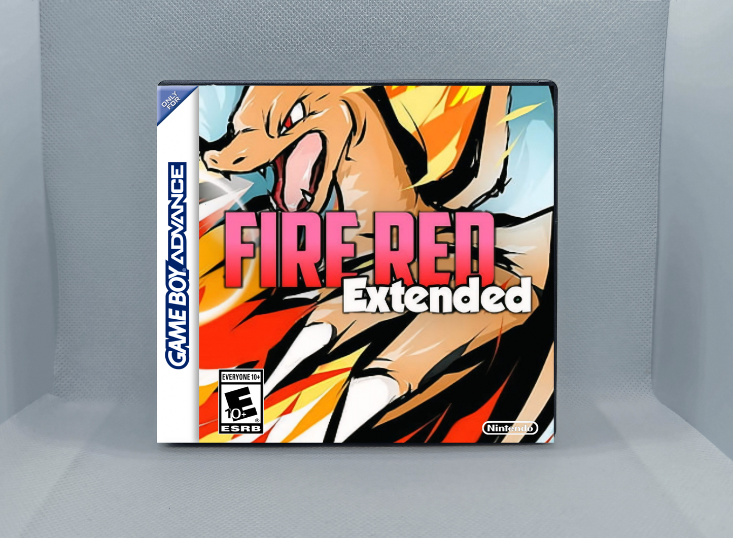 Pokemon FireRed Extended GBA ROM Hack Cartridge (Case & RTC Option)