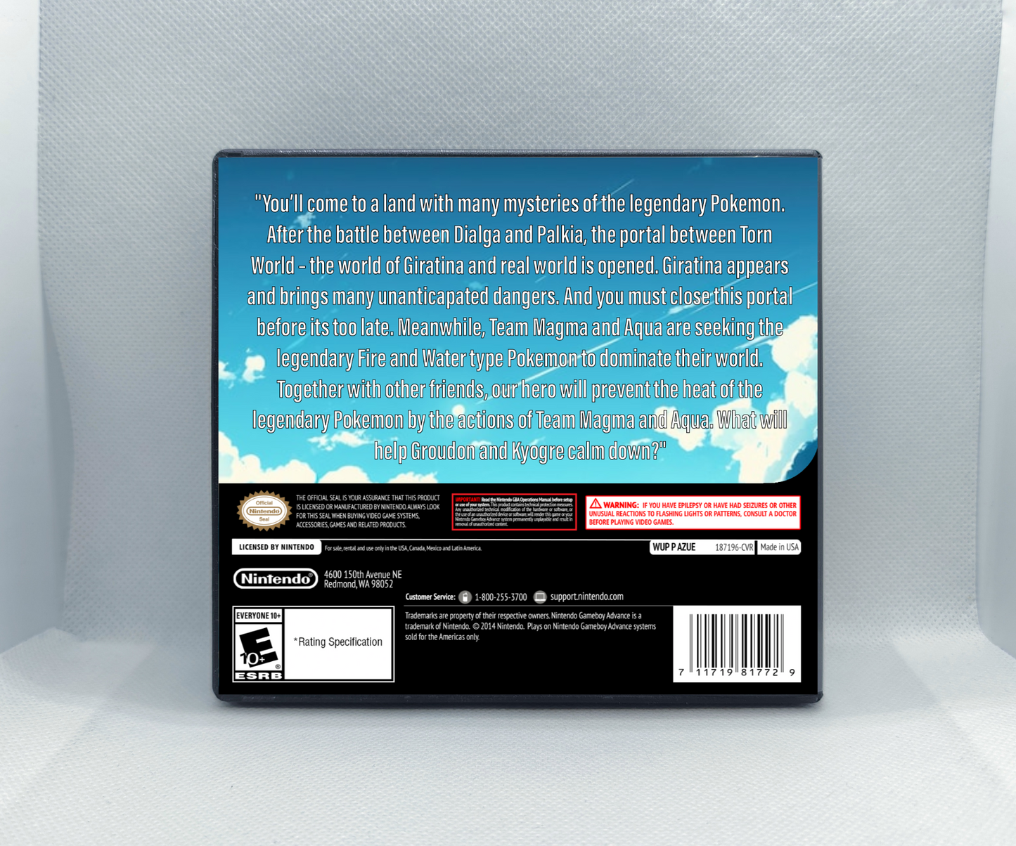 Pokemon Flora Sky GBA ROM Hack Cartridge (Case & RTC Option)