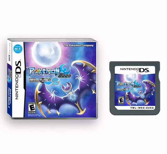 Pokemon Moon Black 2 ROM hack with case