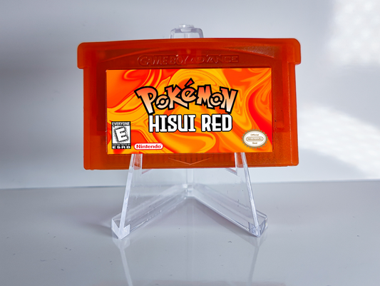 Pokemon Hisui Red GBA ROM Hack Cartridge (RTC Option)