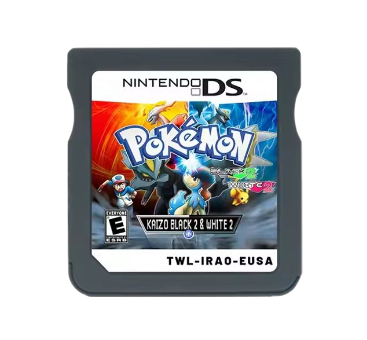 Pokemon Kaizo Black 2 & White 2 ROM hack with case
