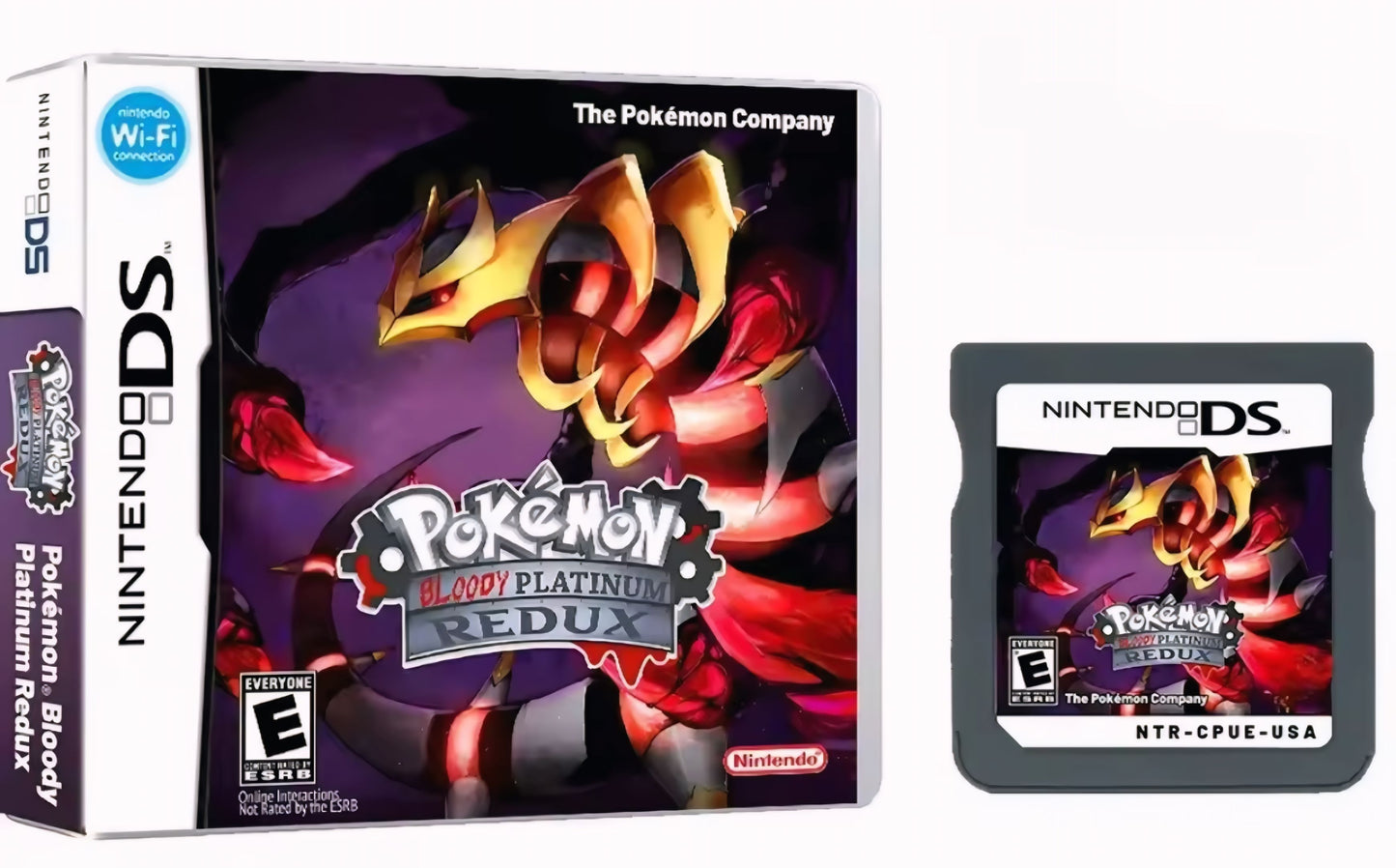 Pokemon Bloody Platinum Redux ROM hack with case