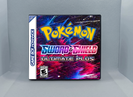 Pokemon Sword And Shield Ultimate Plus GBA ROM Hack Cartridge (Case & RTC Option)