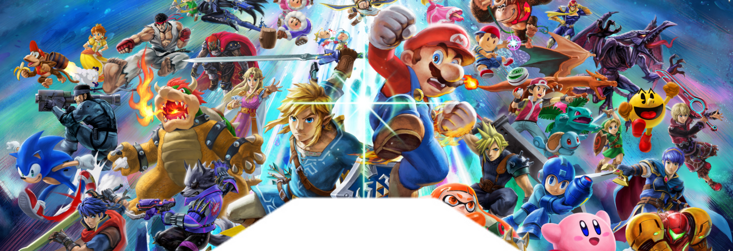 GBA SP Back Label "Super Smash Bros"