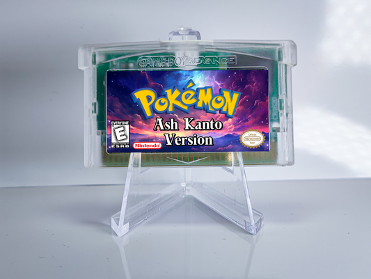 Pokemon Ash Kanto GBA ROM Hack Cartridge (RTC Option)