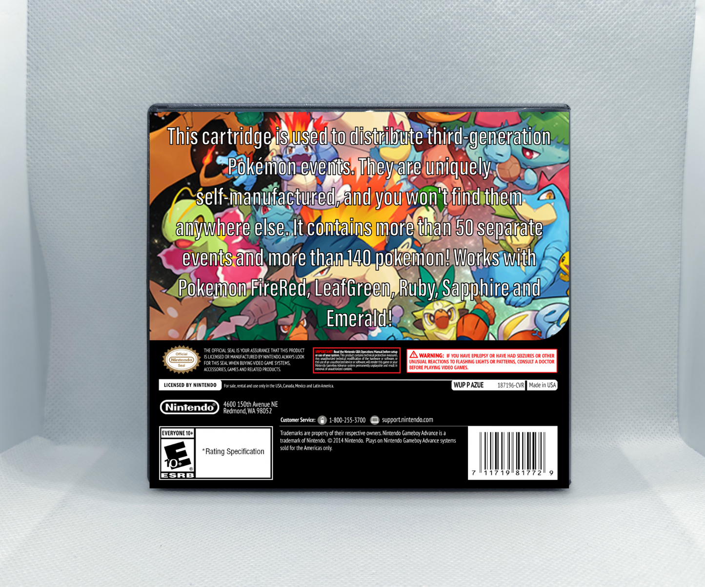 Pokemon Ultimate Distribution Cartridge (Case Option)