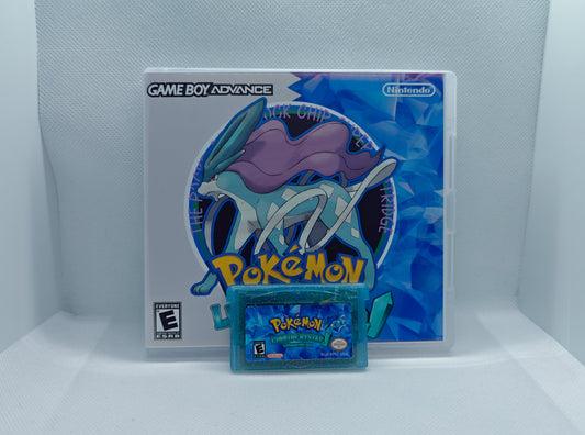 Pokemon Liquid Crystal GBA ROM Hack Cartridge With RTC And Case