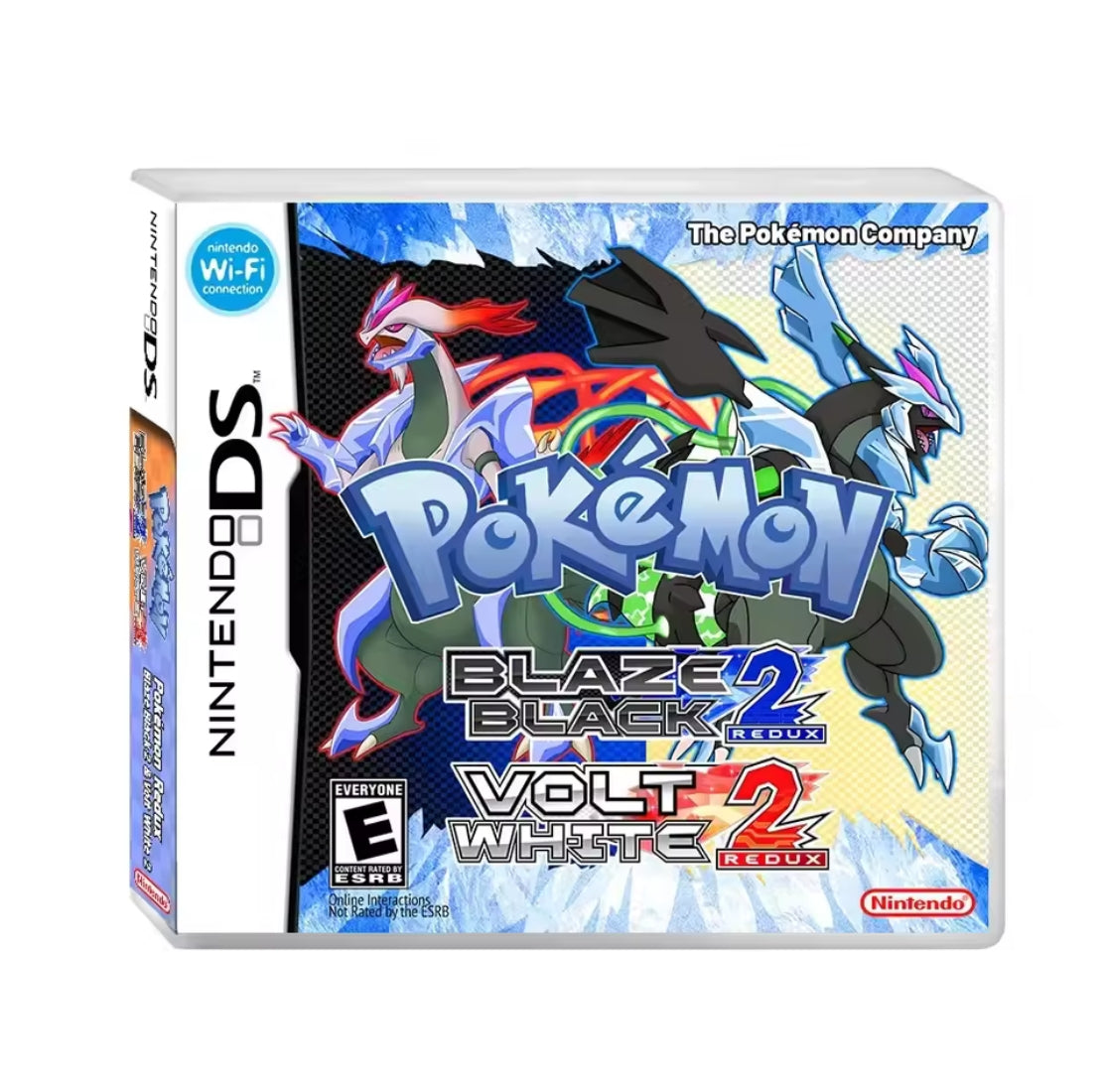 Pokemon Blaze Black 2 & Volt White 2 ROM hack with case