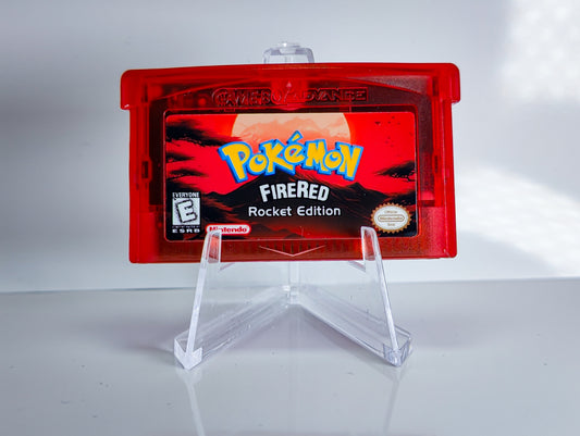 Pokemon FireRed Rocket Edition GBA ROM Hack Cartridge (Case & RTC Option)