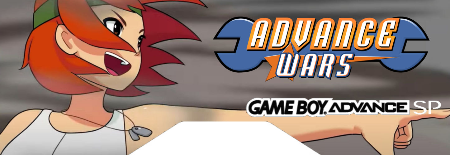 GBA SP Back Label "Advance Wars"