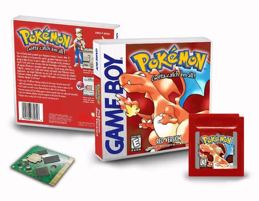 Pokemon Red GB (With RTC & Case)