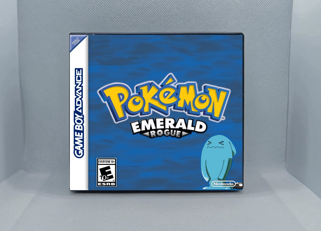 Pokemon Emerald Rogue GBA ROM Hack Cartridge (Case & RTC Option)