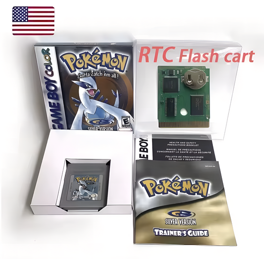 Pokemon Silver (With RTC, box and manuals)