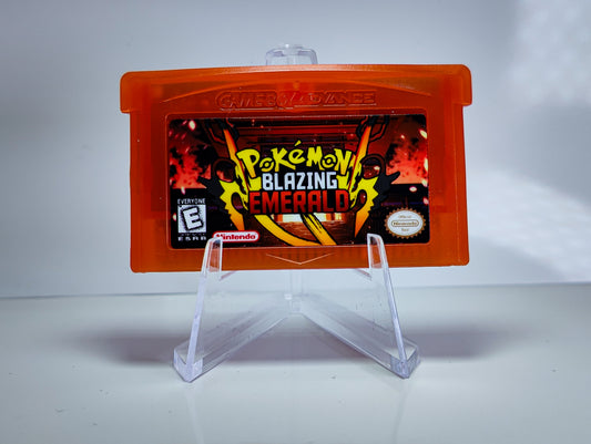 Pokemon Blazing Emerald GBA ROM Hack Cartridge (Case & RTC Option)