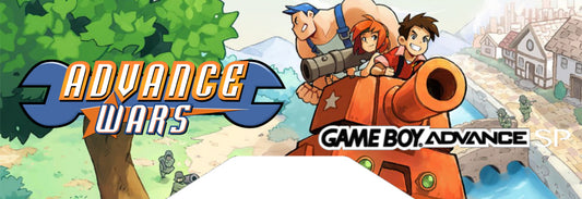 GBA SP Back Label "Advance Wars"